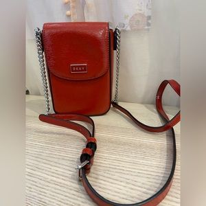 New DKNY red purse